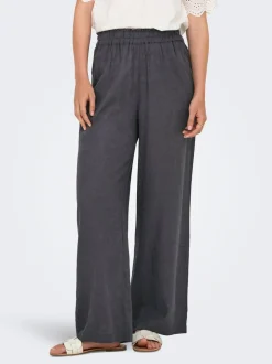 ONLBRUXELLES Straight Fit Lino Pantaloni