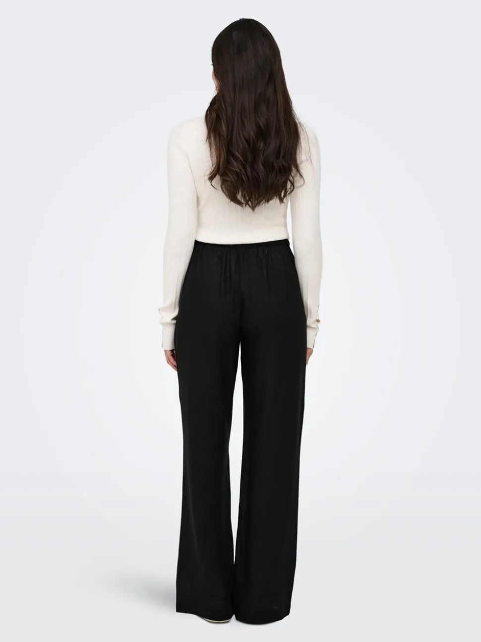 ONLBRUXELLES Straight Fit Lino Pantaloni