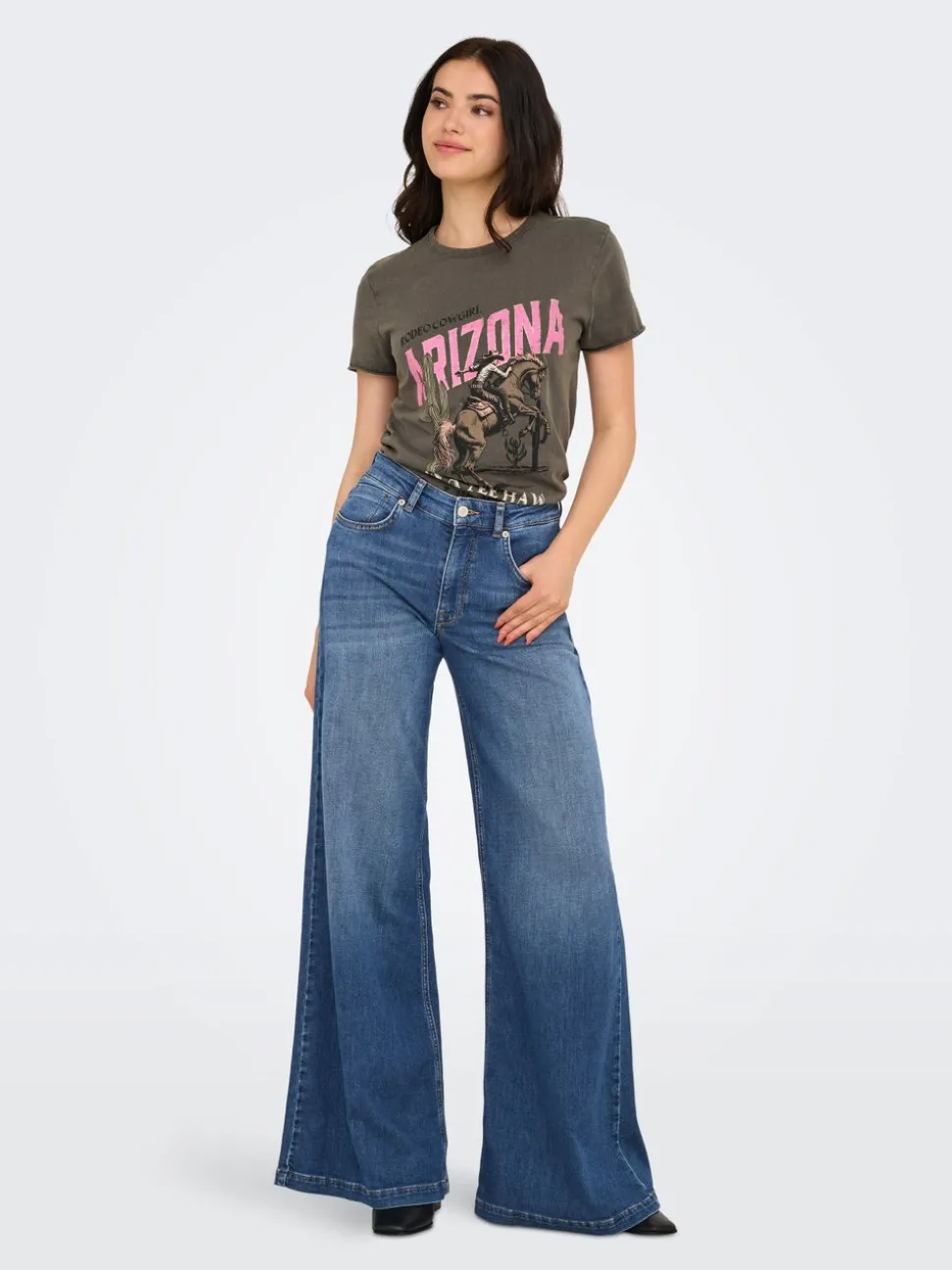 ONLCALIFORNIA Vita media Flared Fit Jeans
