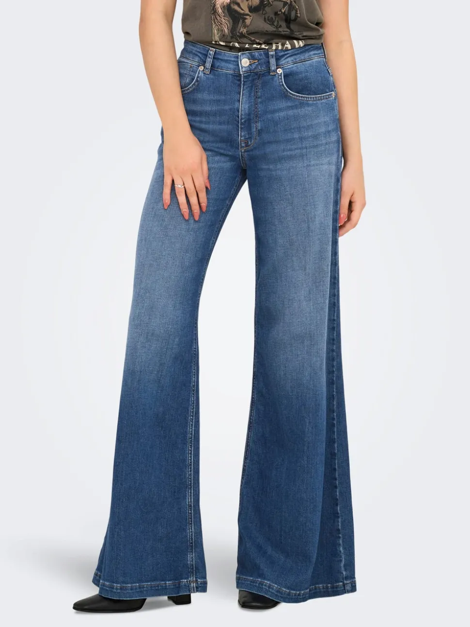 ONLCALIFORNIA Vita media Flared Fit Jeans