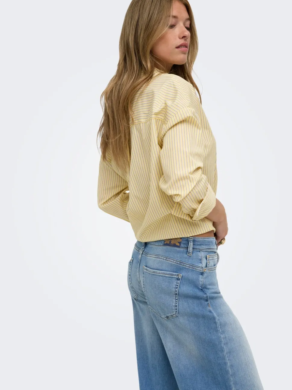 ONLCALIFORNIA Vita media Wide Leg Fit Jeans