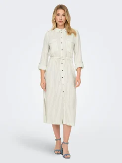 ONLCARO Lino Vestito midi