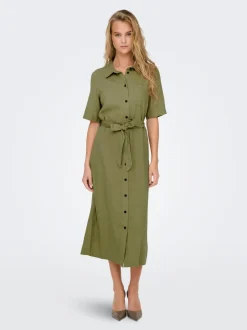 ONLCARO Lino Vestito midi