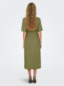 ONLCARO Lino Vestito midi