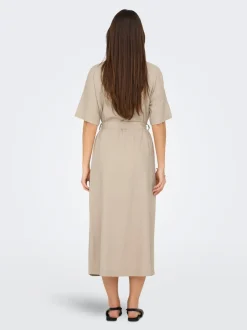 ONLCARO Lino Vestito midi