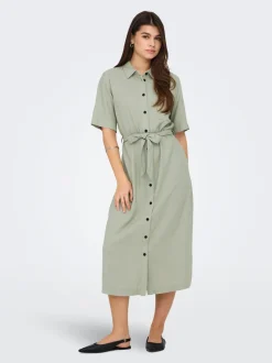 ONLCARO Lino Vestito midi
