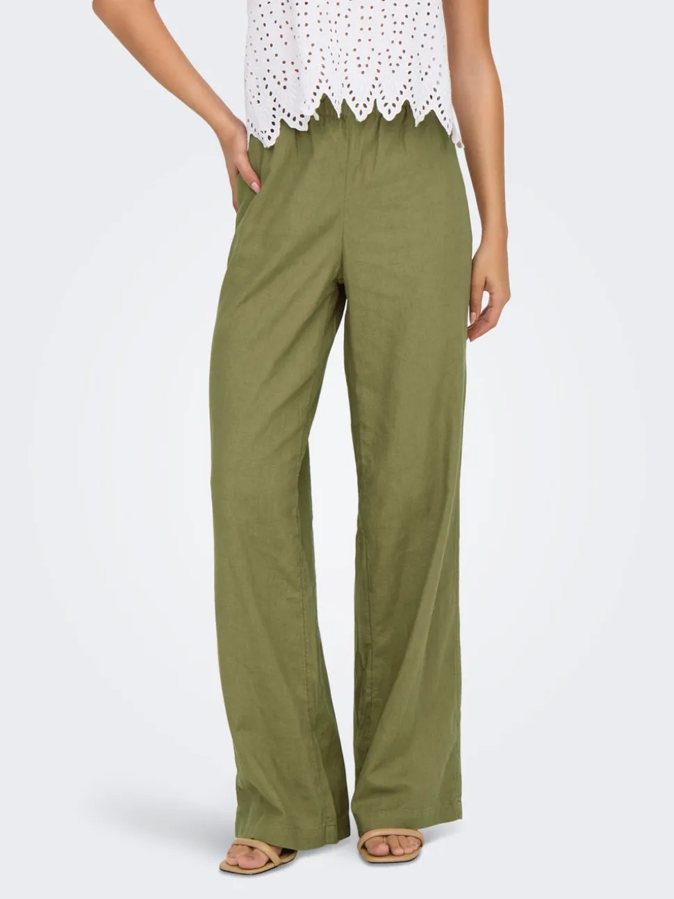 ONLCARO Loose Fit Lino Pantaloni