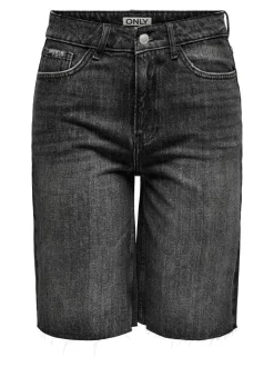 ONLCARO Vita media Loose Fit Bermuda in jeans