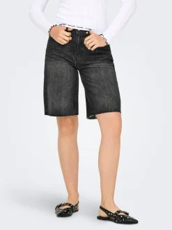 ONLCARO Vita media Loose Fit Bermuda in jeans