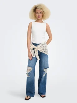 ONLCARRIE Vita media Wide Leg Fit Jeans