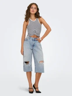 ONLCOBAIN Vita media Loose Fit Bermuda in jeans