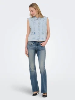 ONLCORAL Vita bassa Flared Fit Jeans