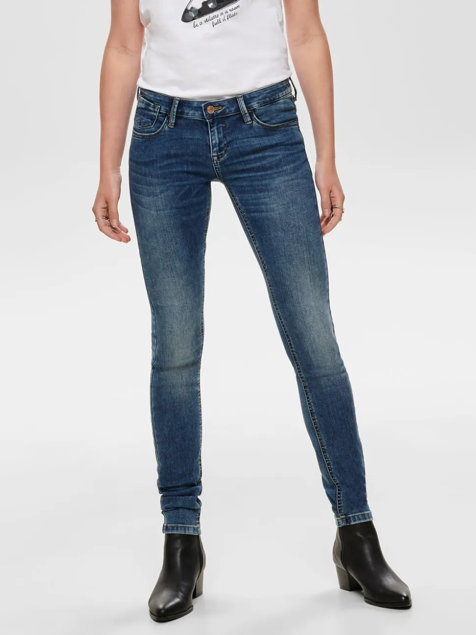 ONLCORAL Vita molto bassa Skinny Fit Jeans