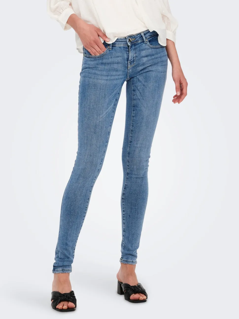 ONLCORAL Vita molto bassa Skinny Fit Jeans