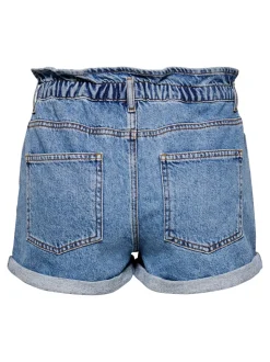 ONLCUBA Vita alta Relaxed Fit Bermuda in jeans