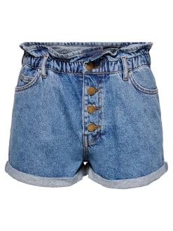 ONLCUBA Vita alta Relaxed Fit Bermuda in jeans