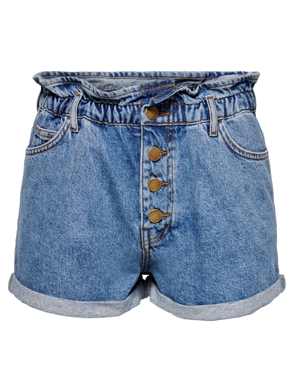 ONLCUBA Vita alta Relaxed Fit Bermuda in jeans