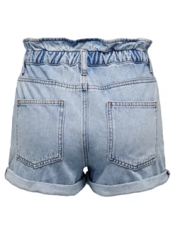 ONLCUBA Vita alta Relaxed Fit Bermuda in jeans