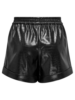 ONLDITTE Oversize Fit Bermuda in similpelle