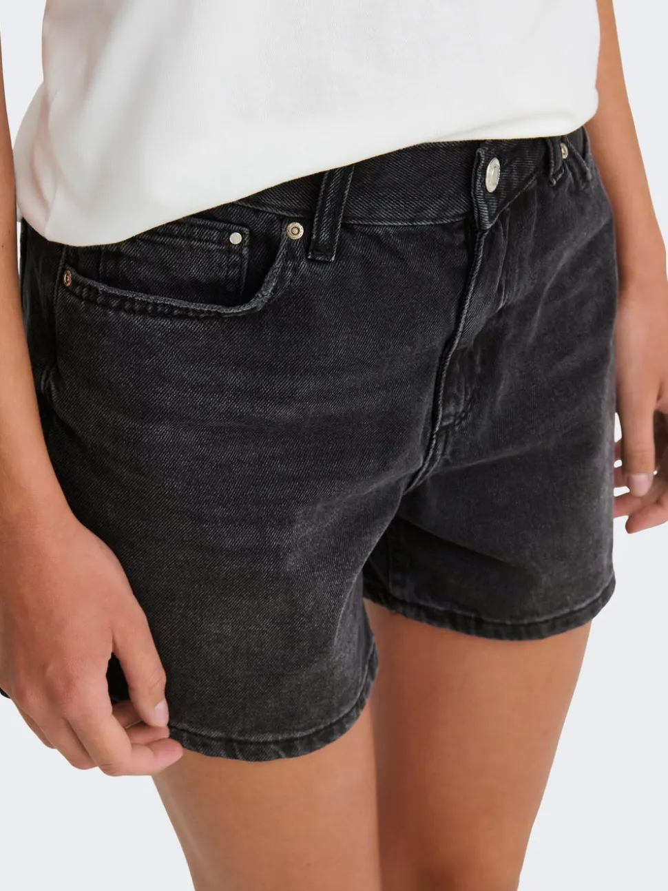ONLELLA Vita media Regular Fit Bermuda in jeans