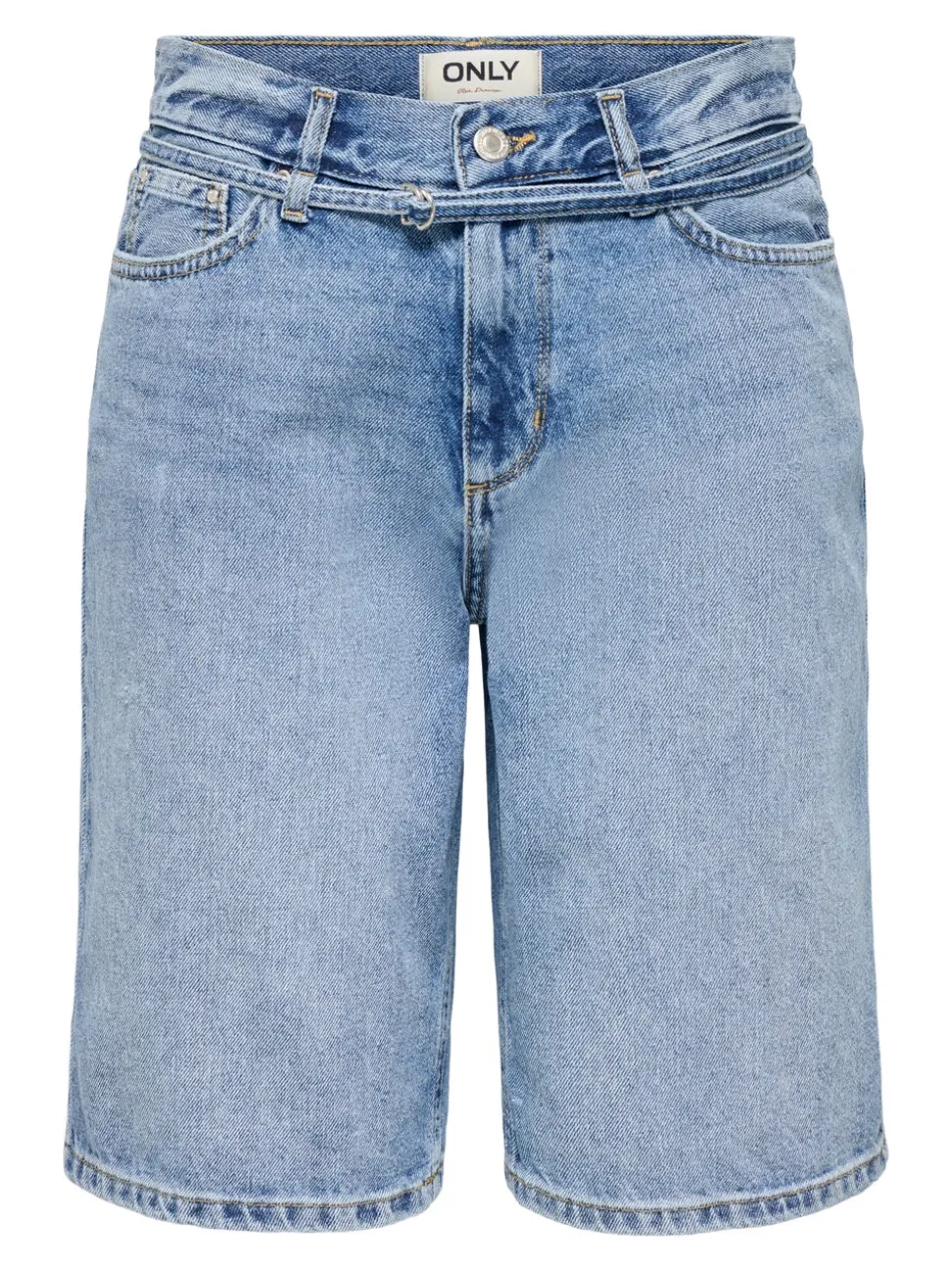 ONLELLA Vita media Regular Fit Bermuda in jeans