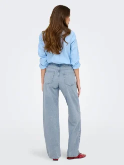 ONLELLA Vita media Straight Fit Jeans