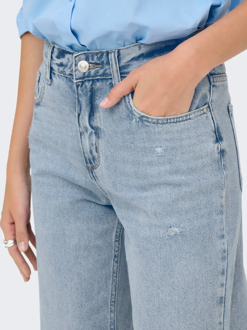ONLELLA Vita media Straight Fit Jeans