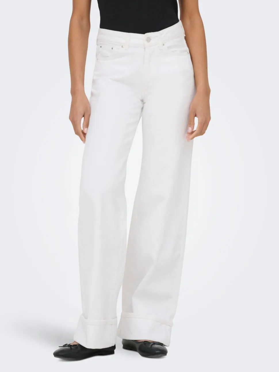 ONLELLA Vita media Wide Leg Fit Jeans
