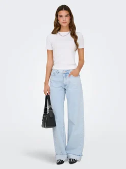 ONLELLA Vita media Wide Leg Fit Jeans