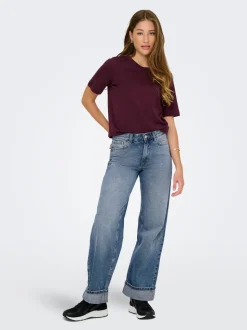 ONLELLA Vita media Wide Leg Fit Jeans