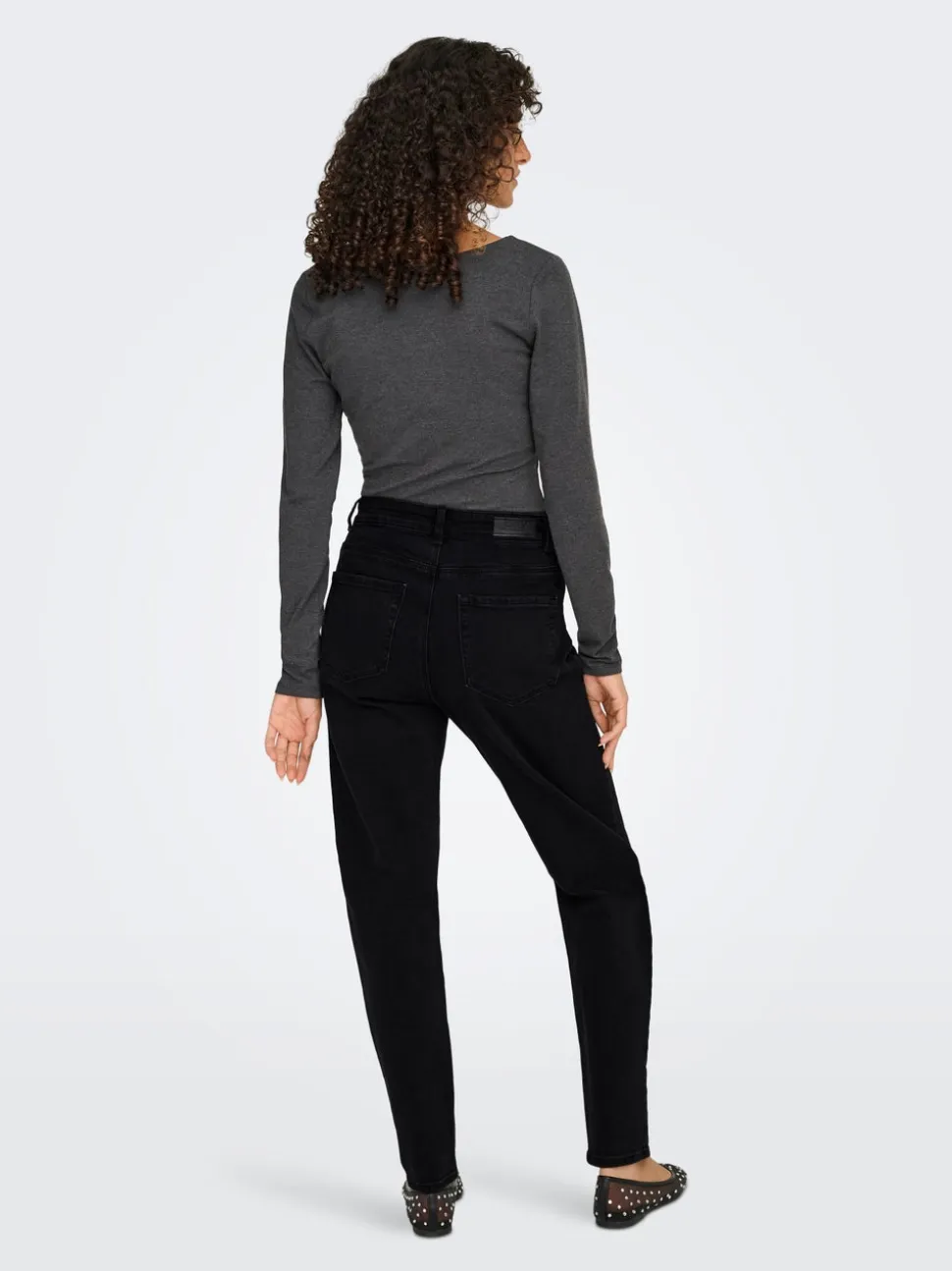 ONLEMEL Vita alta Straight Fit Lunghezza alla caviglia Jeans