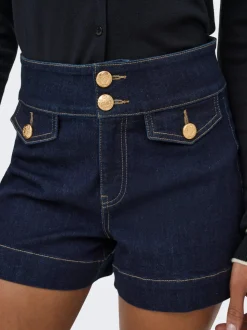 ONLEMILIA Vita alta Regular Fit Bermuda in jeans
