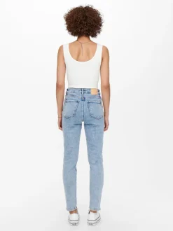 ONLEMILY Ankle Vita alta Straight Fit Jeans