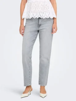 ONLEMILY Ankle Vita alta Straight Fit Jeans