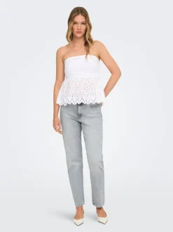 ONLEMILY Ankle Vita alta Straight Fit Jeans
