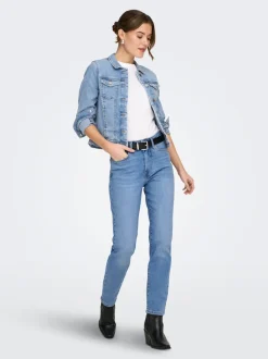ONLEMILY Ankle Vita alta Straight Fit Jeans