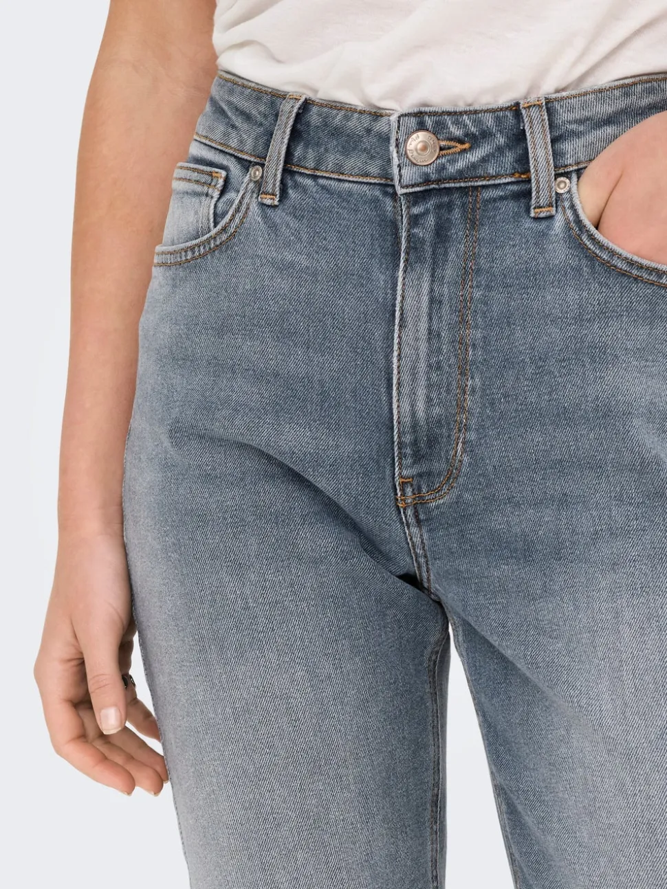 ONLEMILY Vita alta Straight Fit Lunghezza alla caviglia Jeans