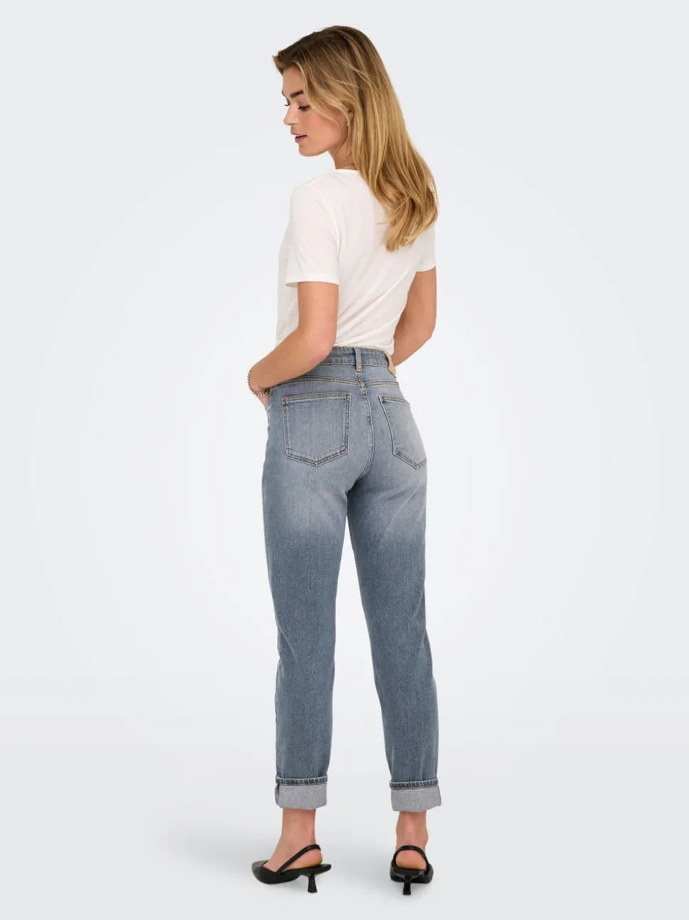 ONLEMILY Vita alta Straight Fit Lunghezza alla caviglia Jeans