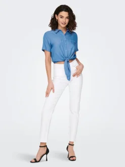 ONLEMILY Vita alta Straight Fit Lunghezza alla caviglia Jeans