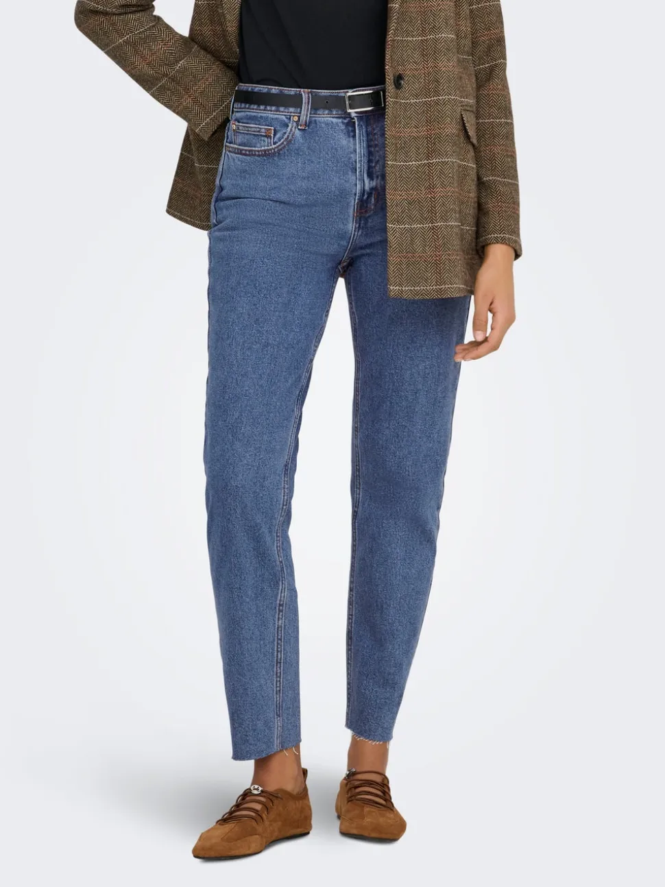 ONLEMILY Vita alta Straight Fit Cropped Jeans