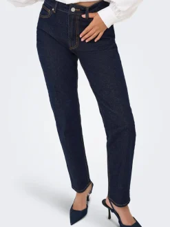 ONLEMILY Vita alta Straight Fit Lunghezza alla caviglia Jeans