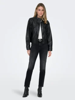 ONLEMILY Vita alta Straight Fit Lunghezza alla caviglia Jeans