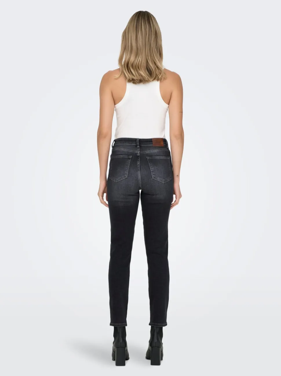 ONLEMILY Vita alta Straight Fit Lunghezza alla caviglia Jeans