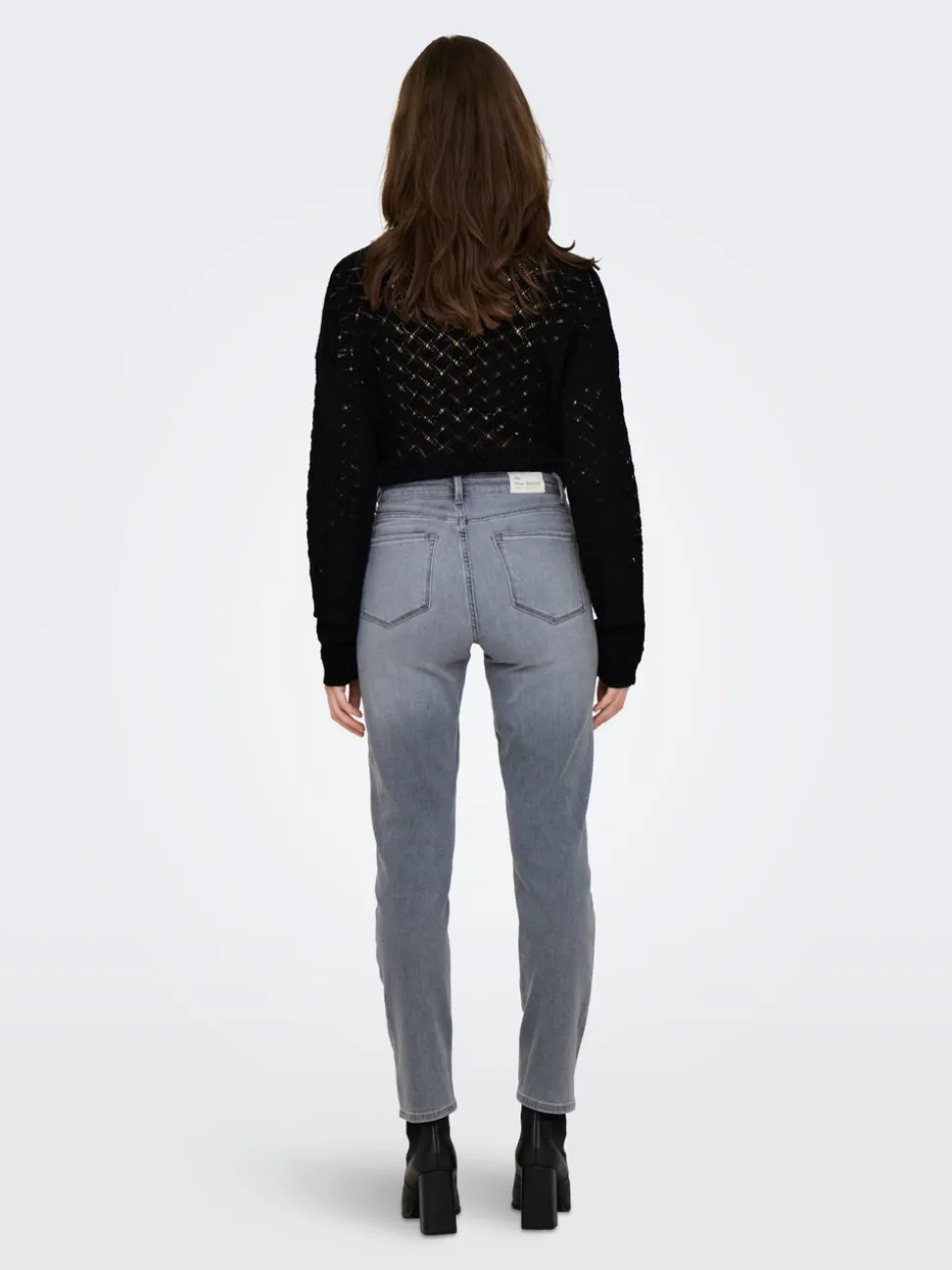 ONLEMILY Vita alta Straight Fit Lunghezza alla caviglia Jeans