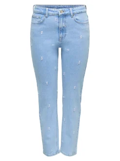 ONLEMILY Vita alta Straight Fit Lunghezza alla caviglia Jeans