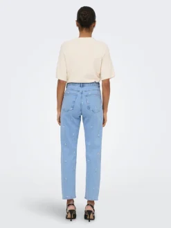 ONLEMILY Vita alta Straight Fit Lunghezza alla caviglia Jeans