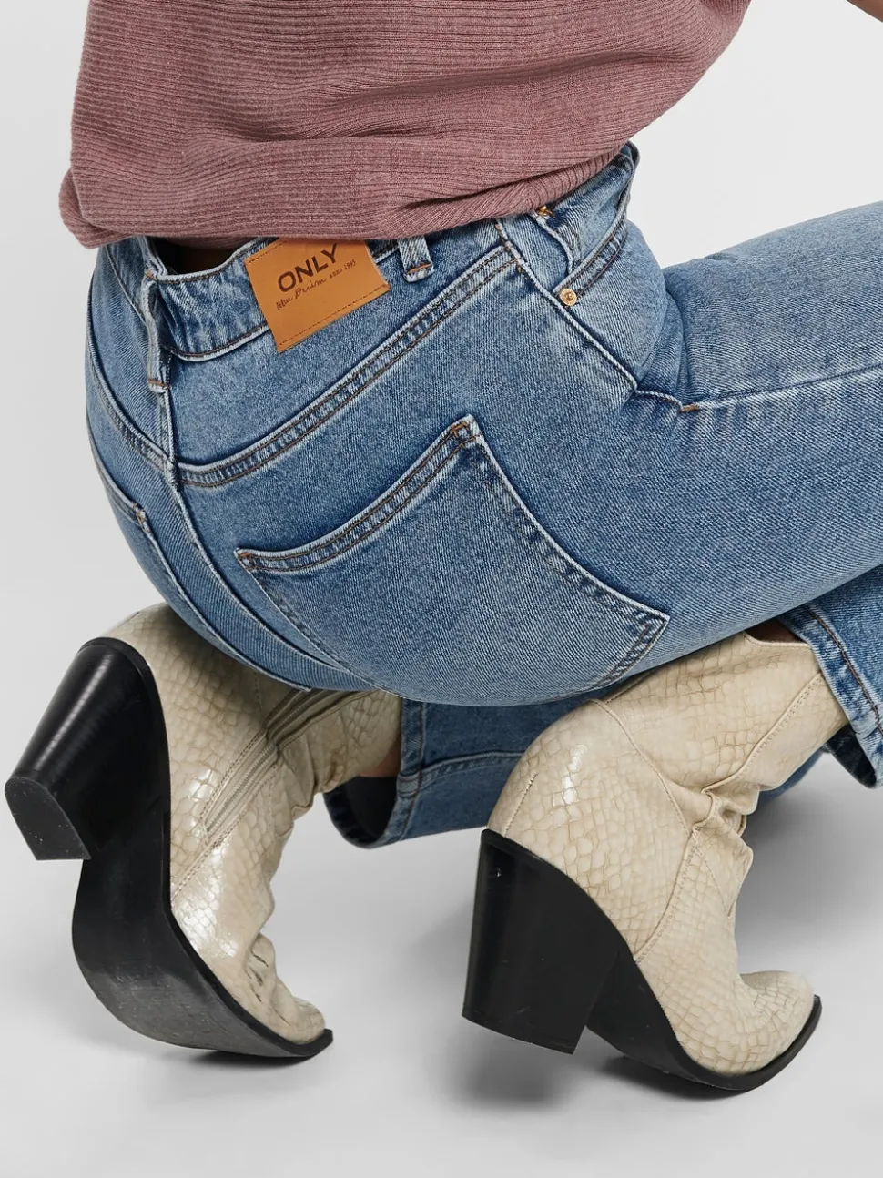 ONLEMILY Vita alta Straight Fit Lunghezza alla caviglia Jeans