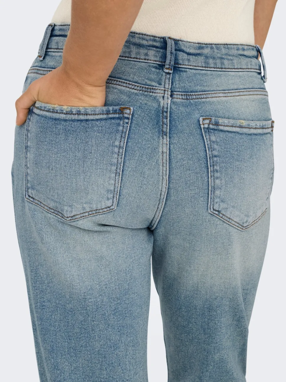 ONLEMILY Vita alta Straight Fit Lunghezza alla caviglia Jeans