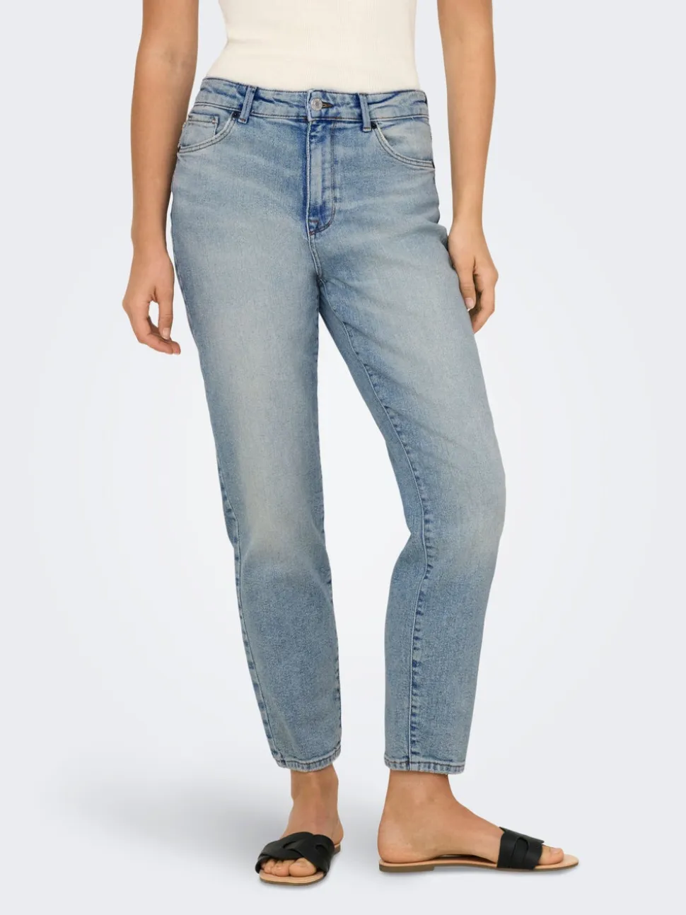 ONLEMILY Vita alta Straight Fit Lunghezza alla caviglia Jeans