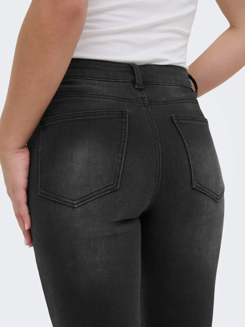 ONLEMILY-MILA Vita alta Straight Fit Lunghezza alla caviglia Jeans